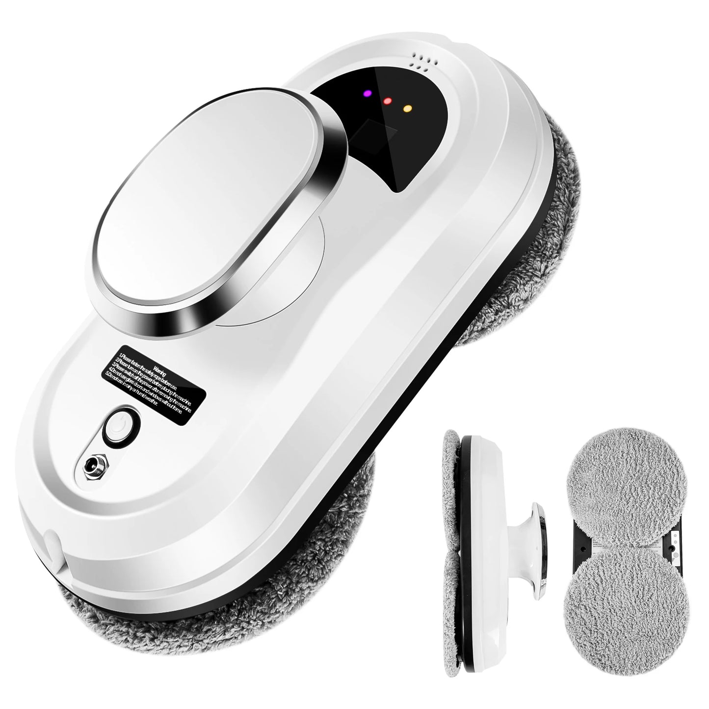 Automatic Window Cleaning Robot with Auto Spray & Safety Rope - Smart Glass Cleaner for Home Use with Remote Control