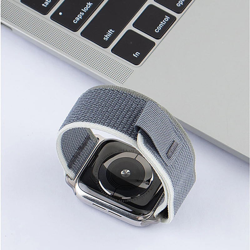 Trail Loop Strap for Apple Watch – Adjustable Sport Band (40–49mm, Ultra/Series Compatible)