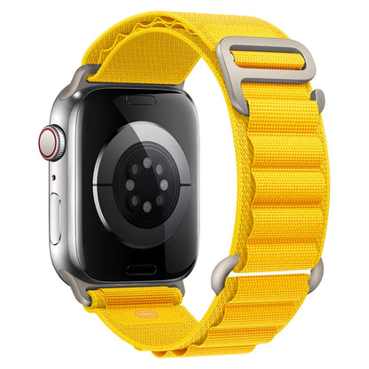 Nylon Alpine Strap for Apple Watch – Adjustable Sport Band (40–49mm, Ultra & Series Compatible)