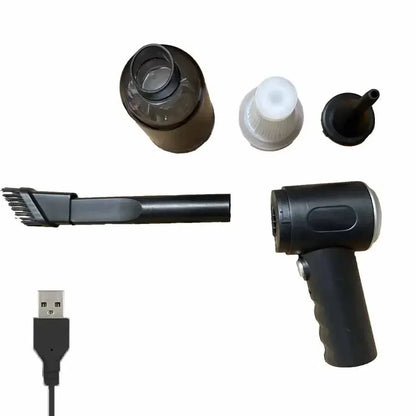 9000Pa Wireless Car Vacuum Cleaner – USB Rechargeable Mini Wet & Dry Cleaner