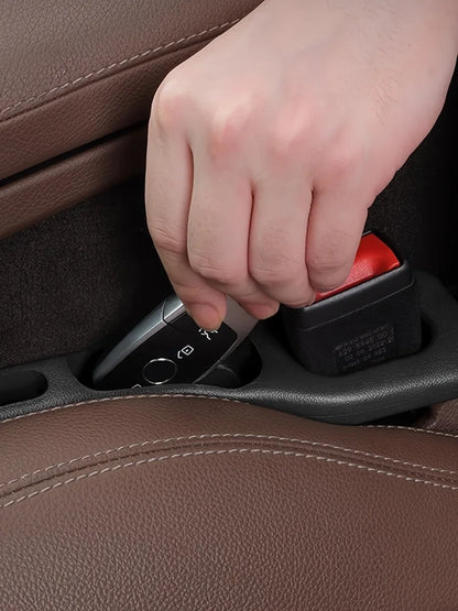 2PCS Car Seat Gap Filler Organizer – PU Waterproof Gap Plug with Storage Slots