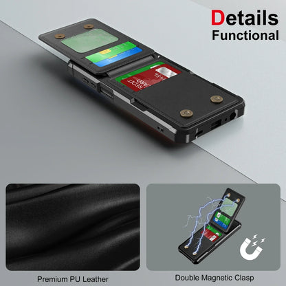For Samsung S26 S25 S24 S23 S22 Ultra Plus FE A57 A37 A17 A56 A36 A16 A55 A35 A15 Wallet Case with Card Holder Slot Phone Cover