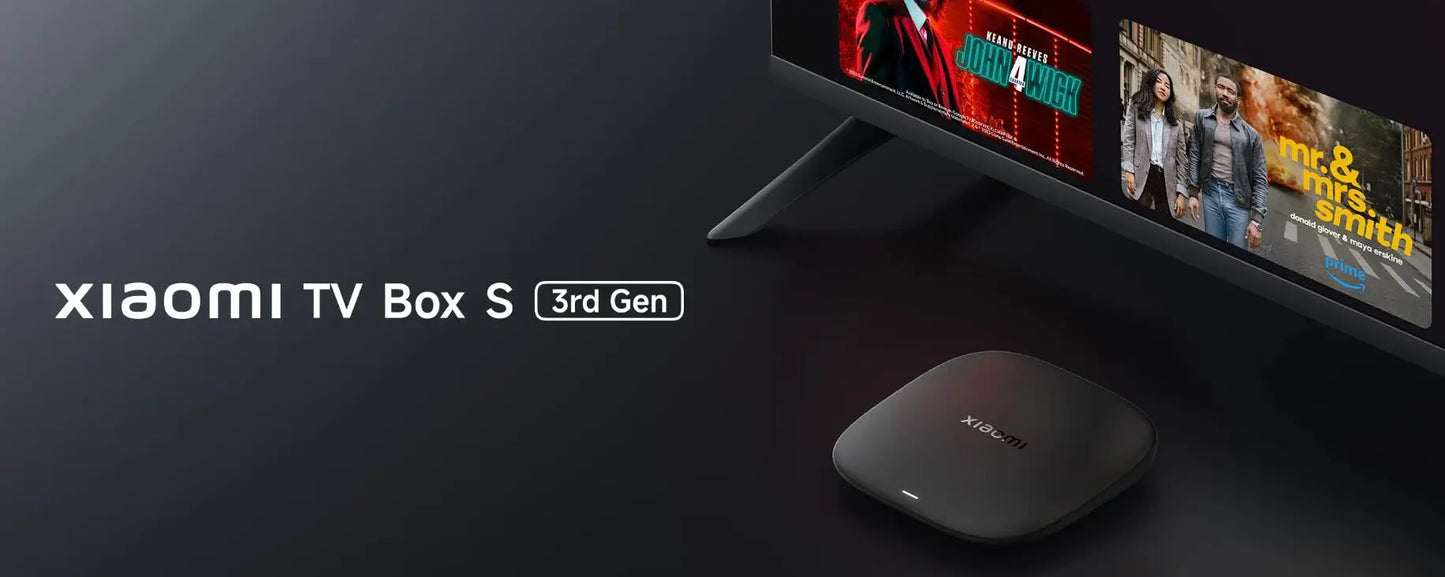 New Xiaomi TV Box S 3rd Gen,Google TV 4K UHD Media Player,Dolby Vision HDR10+ Smart Android TV Box, Google Assistant Set-Top Box