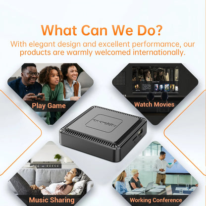 Q7 New Android 14 TV Box 8GB+128GB Smart Network Set-Top Box Supports WiFi 6 Bluetooth 5.0 4K HDR10 Voice Remote Control TV Box