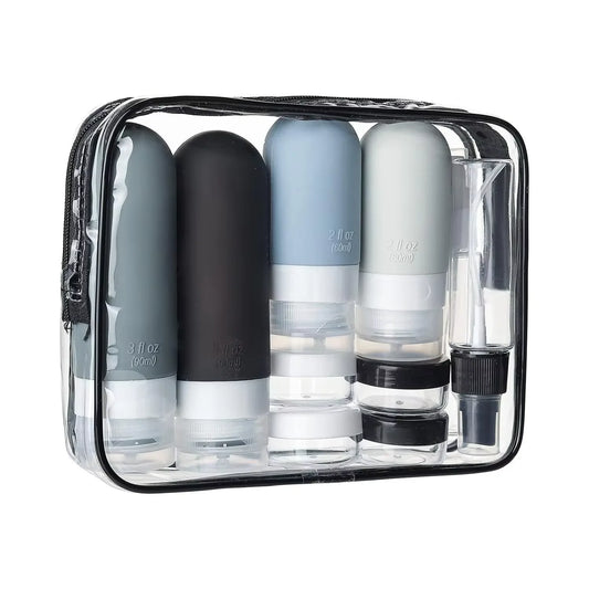 16PCS Leak-Proof Travel Bottle Set – TSA Approved Silicone Toiletry Containers