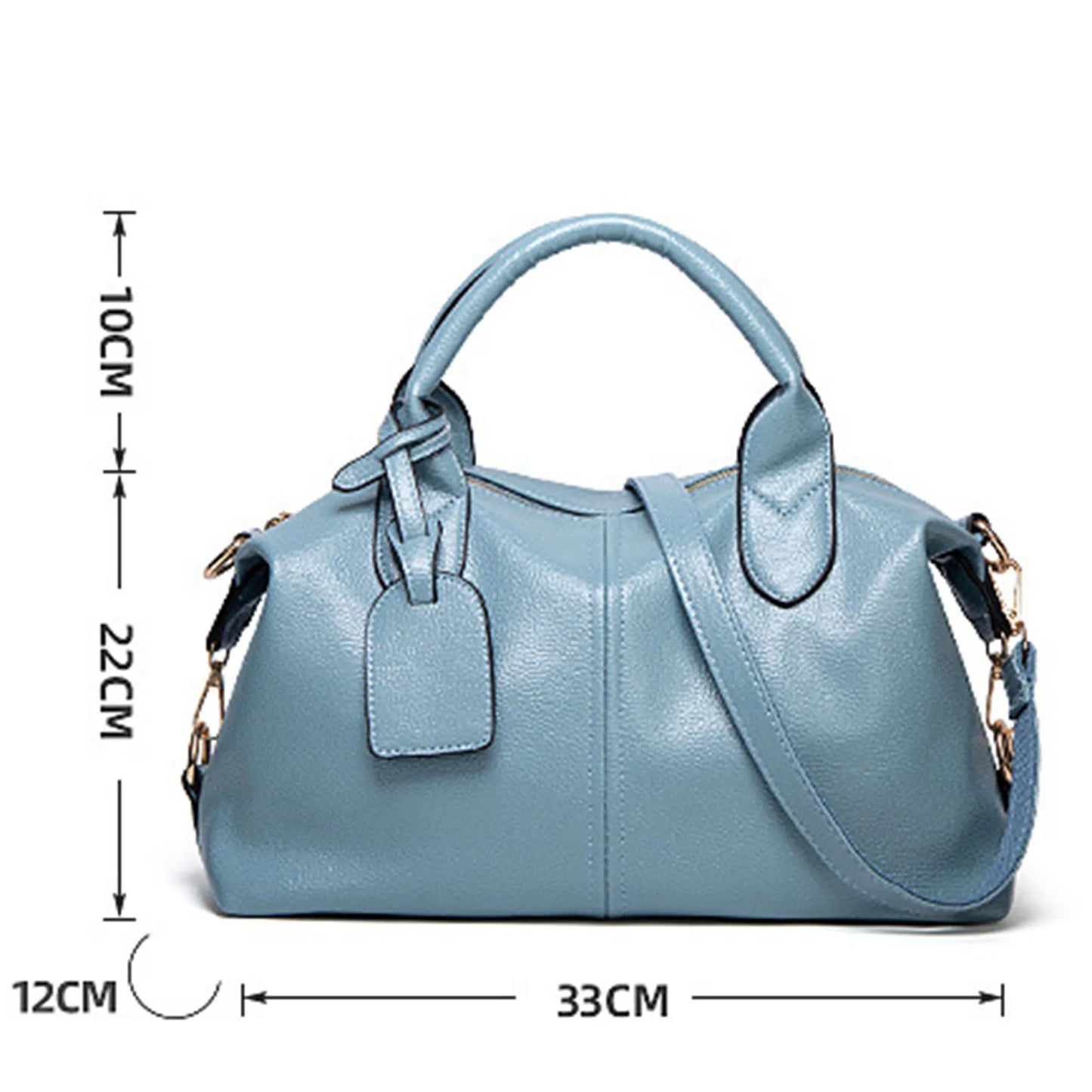 Simple Lychees Pattern Bostons Bag Shoulder Bag Wear-resistant Waterproof PU Bag Gift For Lovers Friends