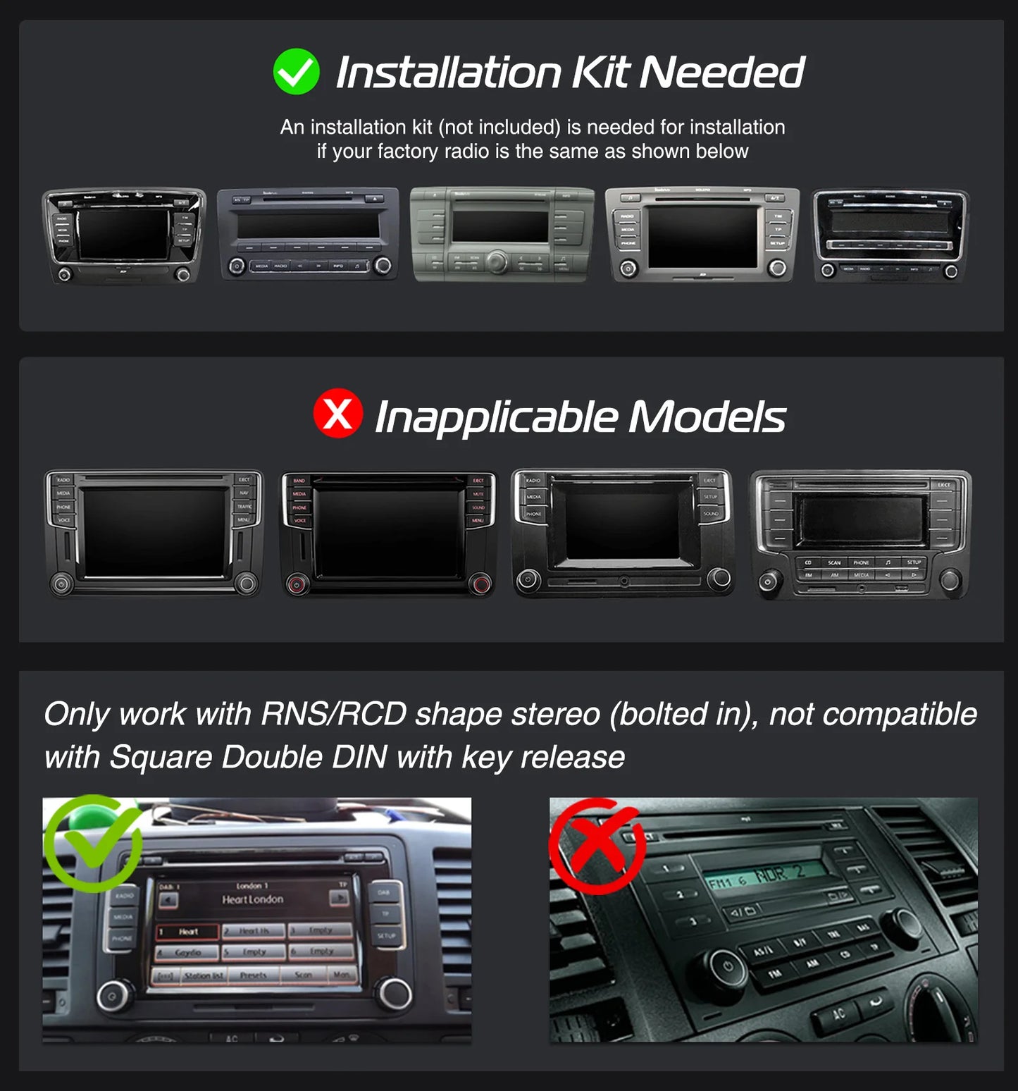 ESSGOO 7" Android14 Carplay Car Stereo GPS NAV RDS FM BT for VW Golf 5 6 Passat Polo 6R Touran Tiguan Caddy EOS Jetta Seat Skoda