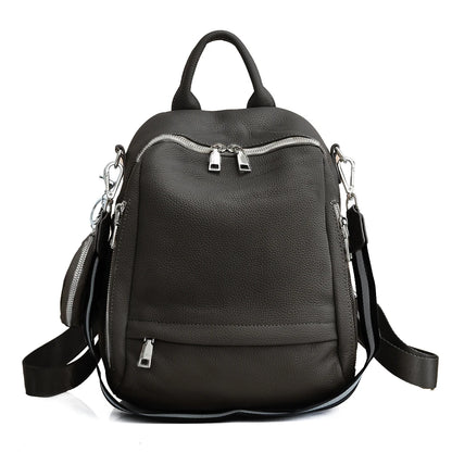 Zency Genuine Leather Women’s School & Travel Backpack
