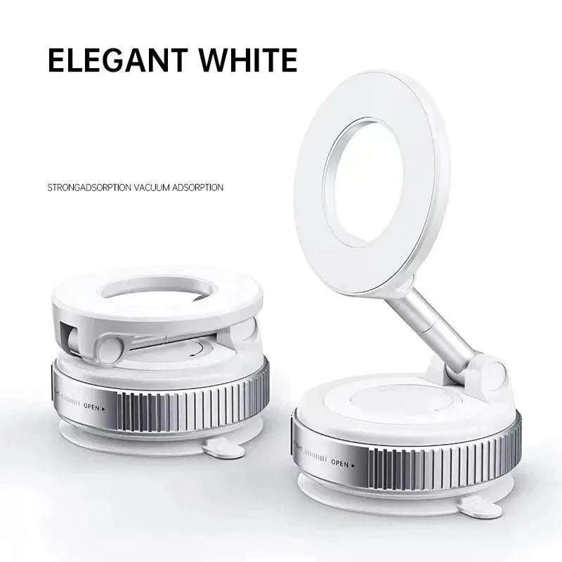 Car Vacuum Magnetic Phone Holder Portable 360°multifunctional Foldable Rotatable Suction Cup Stand for Iphone 16 Samsung Bracket