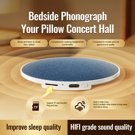 Lenovo Under Pillow Sleep Speaker – Ultra Slim HiFi Bone Conduction Sound Machine