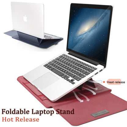 for Samsung Galaxy Book 4 5 Pro 360 Laptop Bag Flip Sleeve Stand Cable Belt Charger Mouse Pouch PU Antiwater Notebook Carry Case
