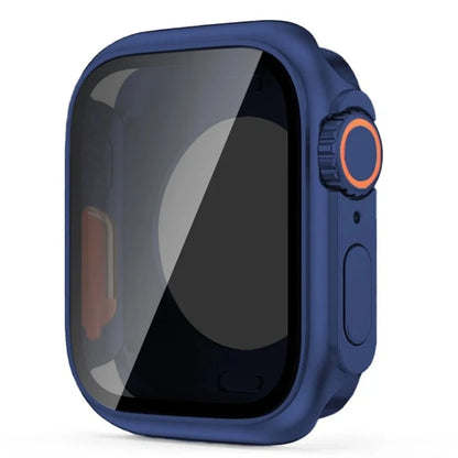 Apple Watch Bumper Case with Screen Protector – Hard PC Front & Rear Cover (40–45mm, Series Compatible)