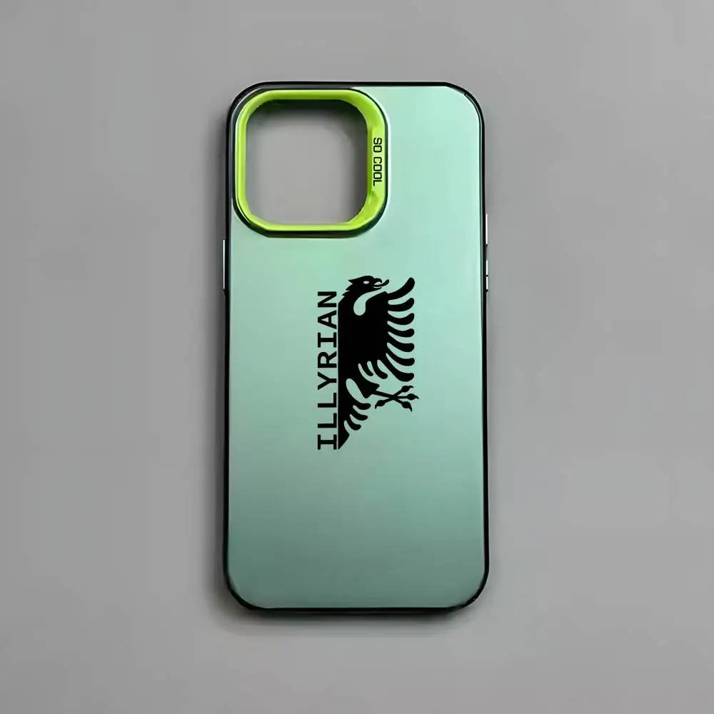 Albania Flag Eagle Logo Phone Case For IPhone 17 16 15 14 13 12 11 Pro Max Air Multicolor Matte Laser Metallic Aurora Funda
