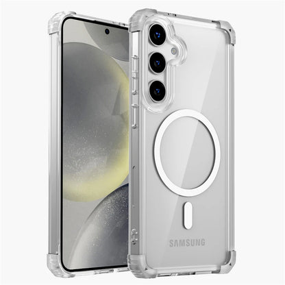 Shockproof Armor Transparent Case For Samsung Galaxy S26 S25 S24 S23 S22 Note 20 Ultra Plus FE S24FE S23FE Magsafe Charge Cover