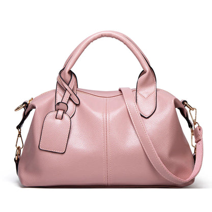 Simple Lychees Pattern Bostons Bag Shoulder Bag Wear-resistant Waterproof PU Bag Gift For Lovers Friends