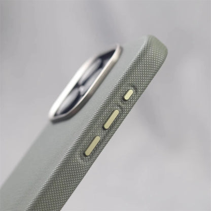 Luxury Alloy Lens Frame Leather Magnetic Case – MagSafe Compatible for iPhone 17/16/15/14/13 Pro Max