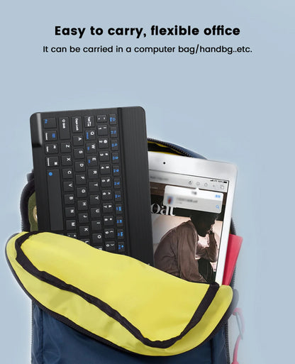 Mini Bluetooth Wireless Keyboard – Rechargeable for Laptop, Tablet & Phone (iOS/Android/Windows)