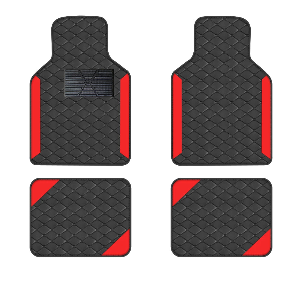 4pcs Luxury Car Floor Mats (Non-Slip & Durable)