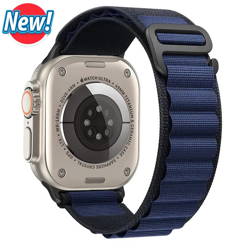 Alpine Loop Strap for Apple Watch – Rugged Adjustable Band (40–49mm, Ultra/Series Compatible)