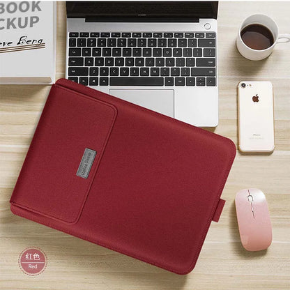 for Samsung Galaxy Book 4 5 Pro 360 Laptop Bag Flip Sleeve Stand Cable Belt Charger Mouse Pouch PU Antiwater Notebook Carry Case