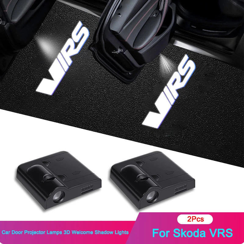 Wireless Skoda LED Door Logo Projector Lights – 2PCS