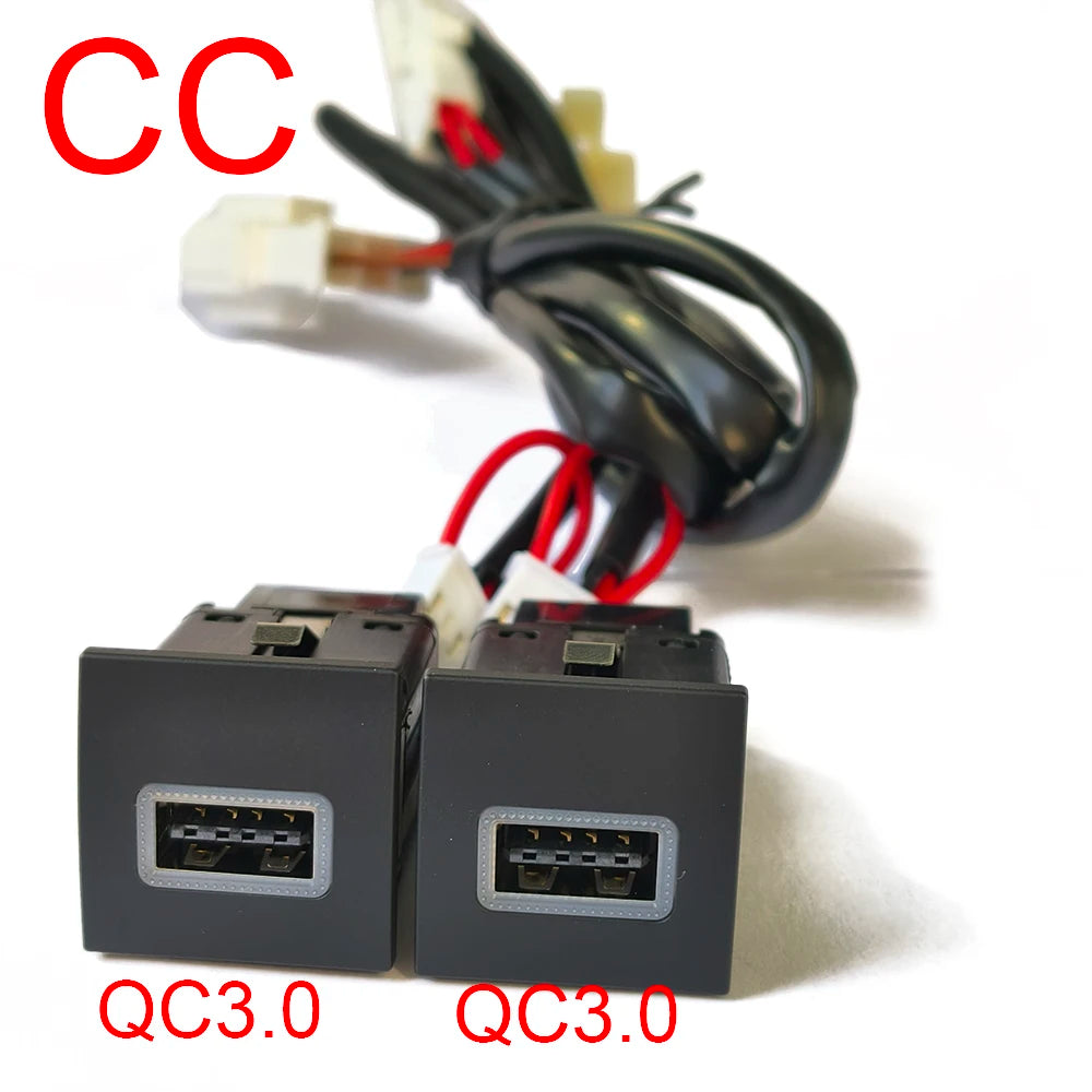 Fast Charging Car USB Adapter (PD & QC3.0 Power Button)