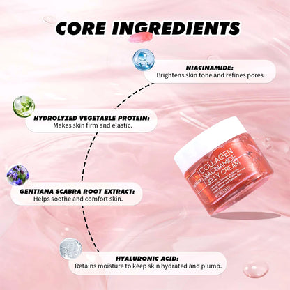 75ml Collagen Peel-off Face Mask Night Wrapping Mask + 50g Collagen Jelly Cream Firming Skin Moisturizing Facial Masks Cream