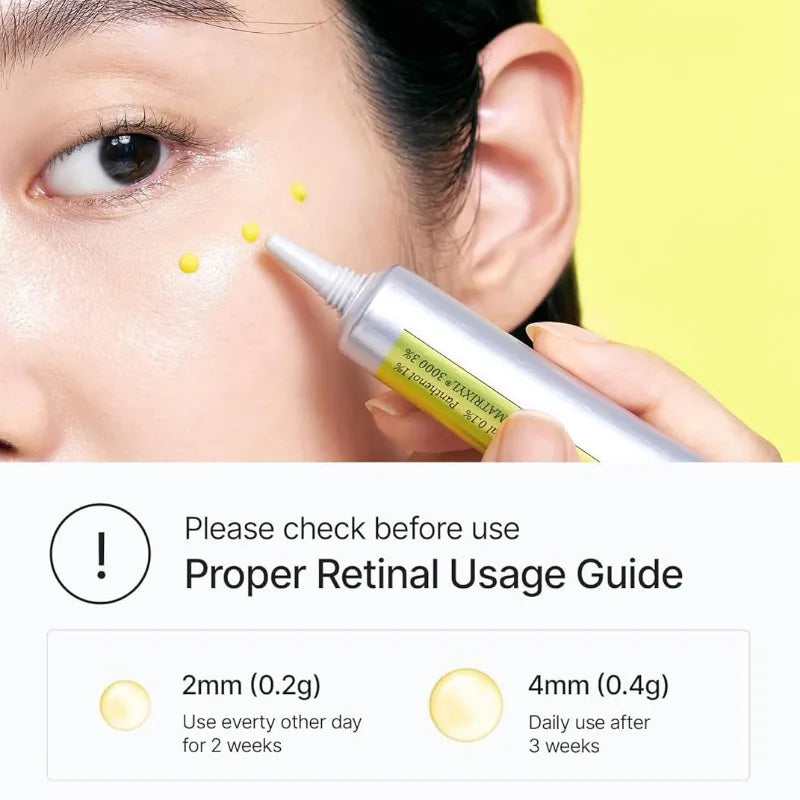 Korean Skin Care The Vita-A Retinal Shot Tightening Booster Set,Anti Aging Eye Cream Repair Face Serum Brightening,Firming Skin