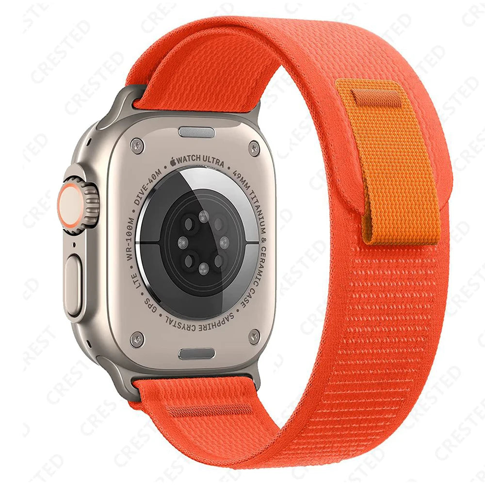 Trail Loop Strap for Apple Watch – Adjustable Sport Band (40–49mm, Ultra/Series Compatible)