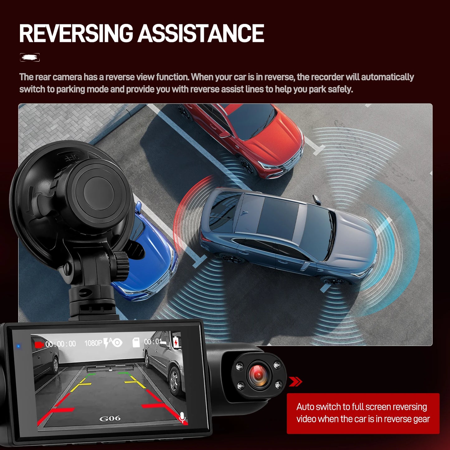 1080P 4-Camera Dash Cam – Full Protection Recording System