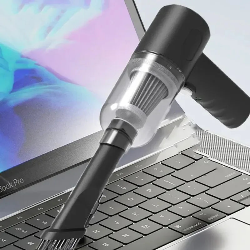 9000Pa Wireless Car Vacuum Cleaner – USB Rechargeable Mini Wet & Dry Cleaner