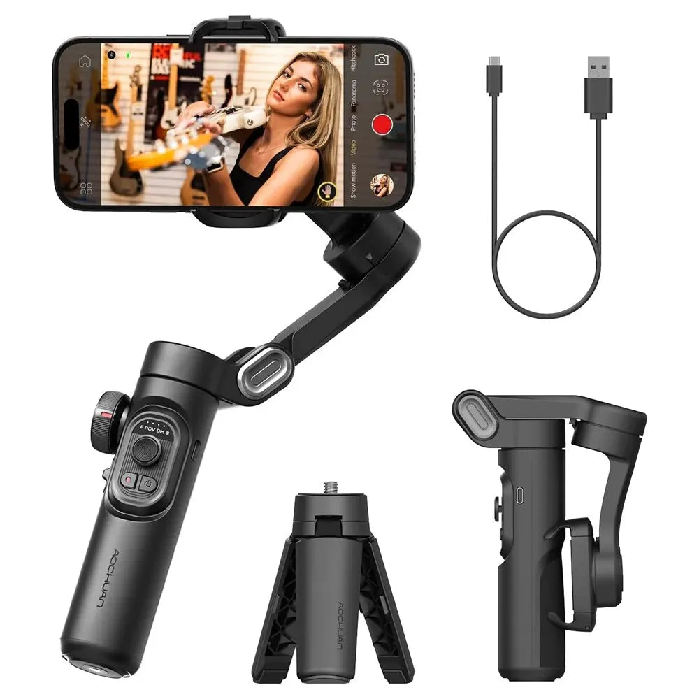 3-Axis Smartphone Gimbal Stabilizer (AI Tracking)