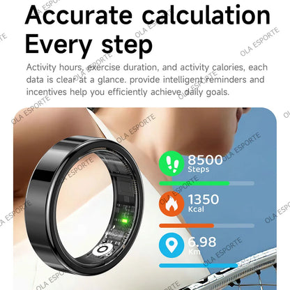 2026 Smart Ring – Heart Rate, Blood Pressure, Sleep & Motion Tracking, IP68 Waterproof