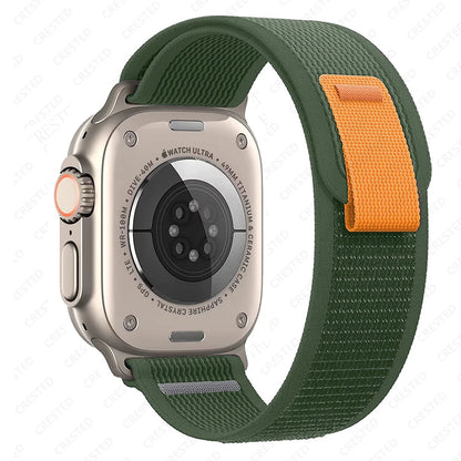 Trail Loop Strap for Apple Watch – Adjustable Sport Band (40–49mm, Ultra/Series Compatible)