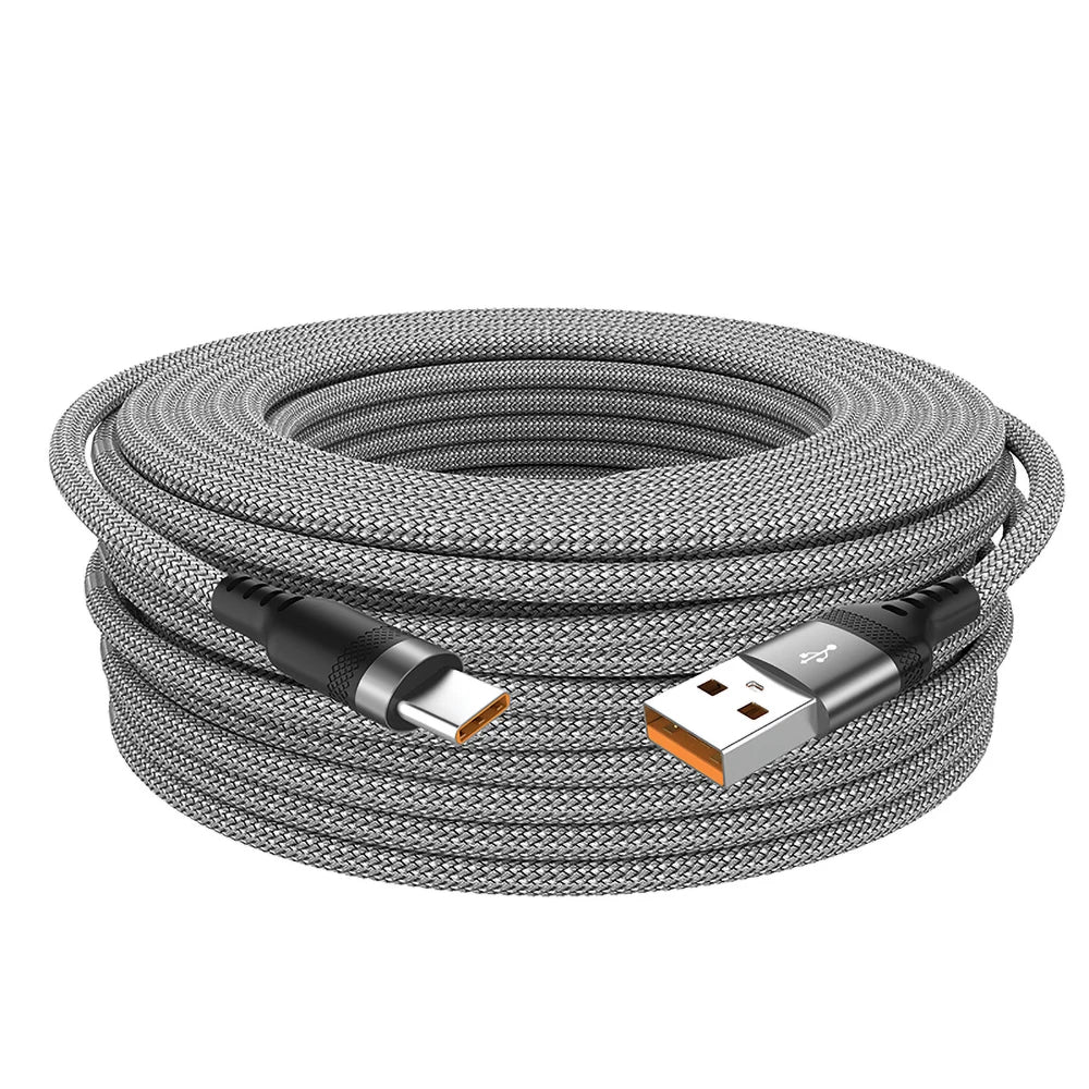 USB-C Fast Charging Cable 5A – Super Fast Charge for iPhone 15/16/17, Samsung, Huawei & More