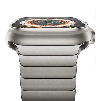Titanium Color Strap for Apple Watch Band Ultra 2 49mm 45mm 44mm 42mm 41mm 40mm Stainless Steel Bracelet IWatch 9 8 7 6 SE 5 4