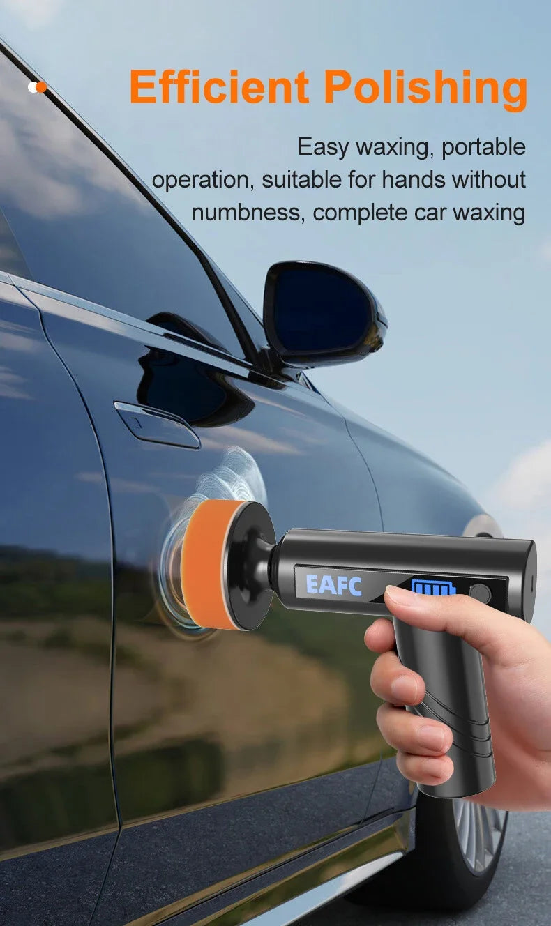 Wireless Car Polisher – Handheld Polishing & Waxing Machine for Car Detailing