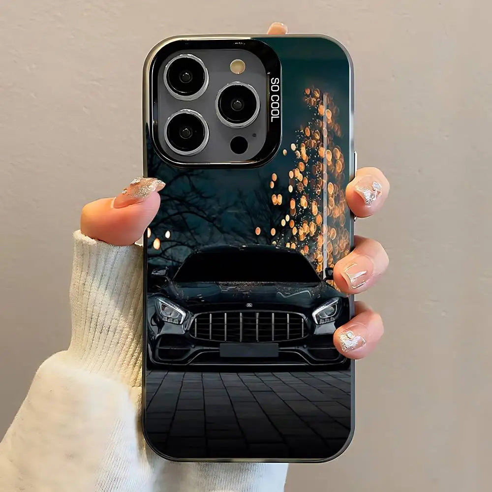 Cls 63 AMG Car M-Mer-cedes Phone Case For iPhone 16,15,14,13,12,11,Pro,Max,Plus,Mini,SE Anti Fall Black Matte Hard Bumper