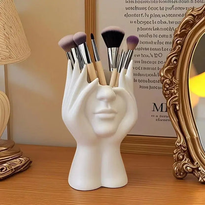 Creative Human Body Pen Holder – Multifunctional Desk & Makeup Organizer