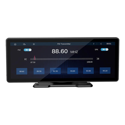BQCC 10.26” Wireless CarPlay Screen – Portable Car Display with Rear Camera & Android Auto