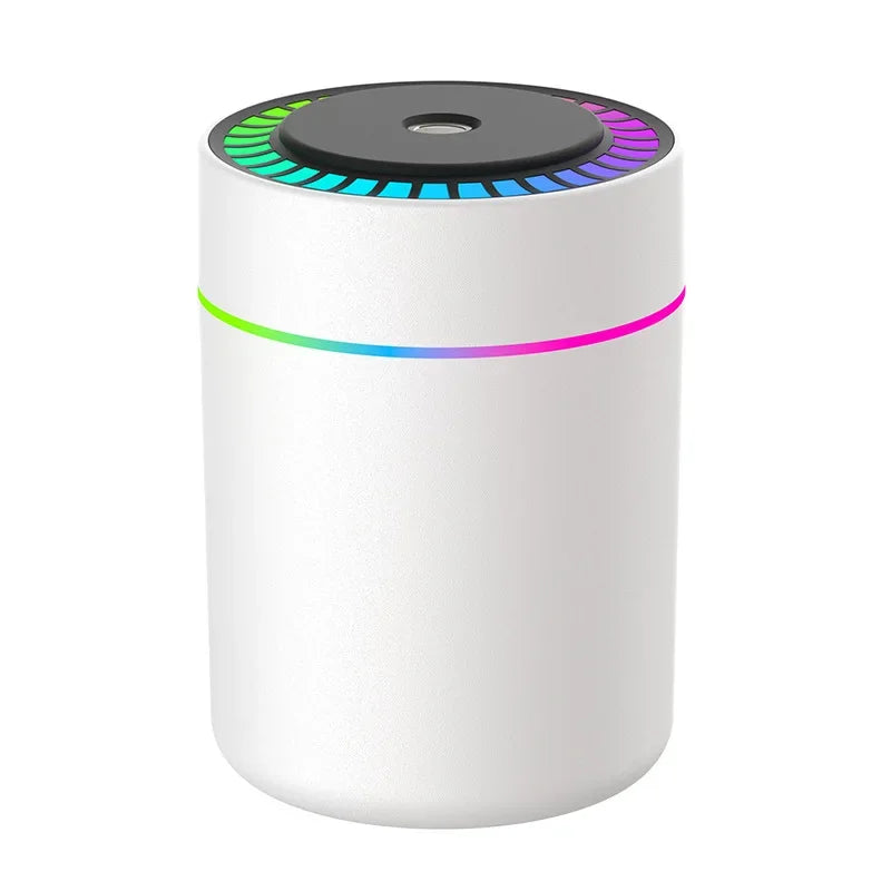Mini USB Air Humidifier 180ml – Aroma Diffuser & Essential Oil Mist Maker with LED Light