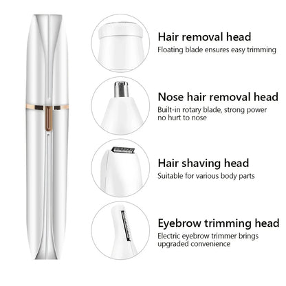 4-in-1 Electric Hair Remover – Full Body Shaver, Facial Epilator & Bikini Trimmer