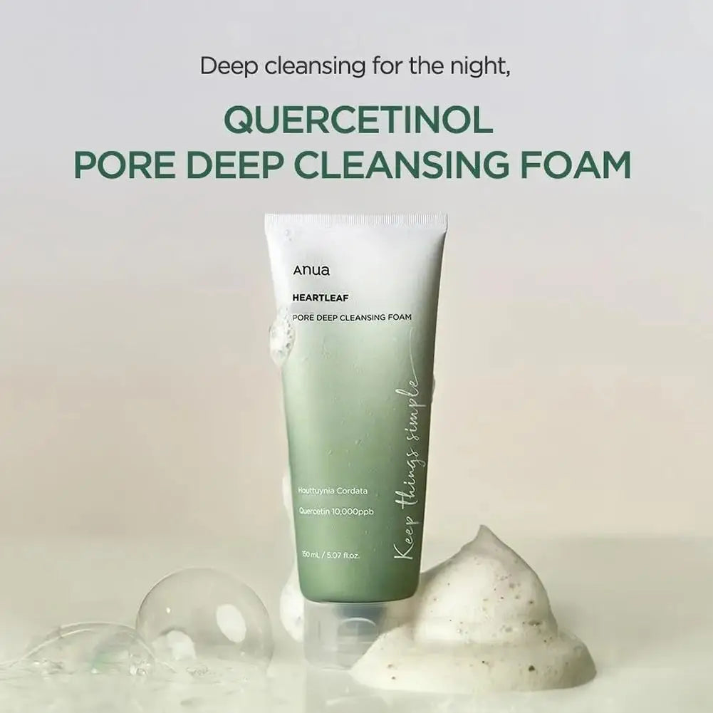  Deep Pore Cleanser Foam Facial Cleanser Remove Blackhead Moisturizing Shrink Oil Control Skin Care Deep Cleansing Foam