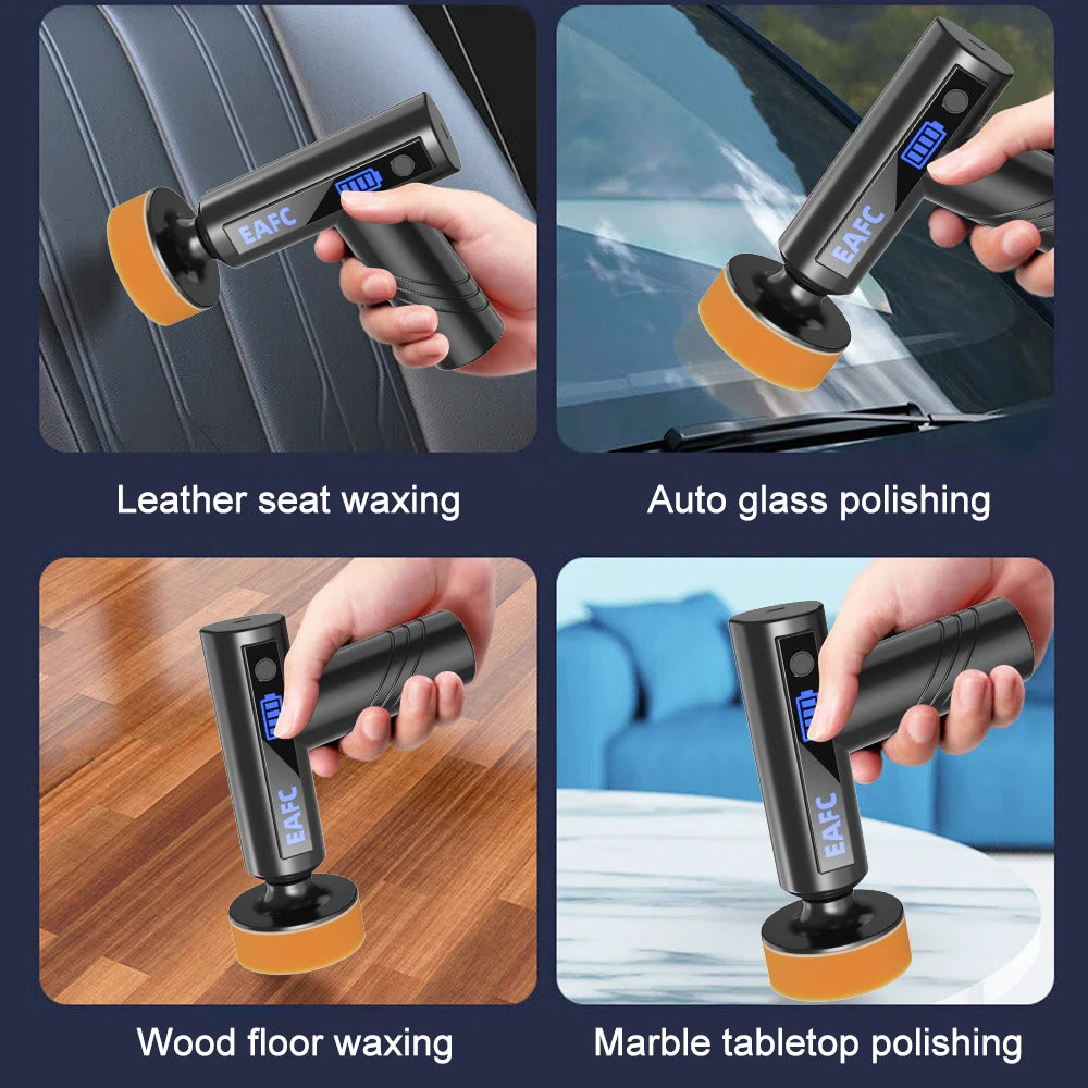 Wireless Car Polisher – Handheld Polishing & Waxing Machine for Car Detailing