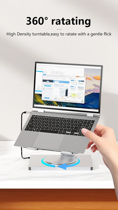 Blueendless 10-in-1 USB-C Hub & iPad Holder – 4K 60Hz Docking Station with 100W PD Charging