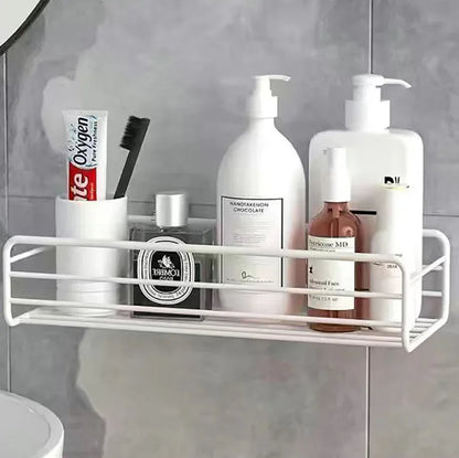 Bathroom Floating Wall Shelf – Metal Storage Organizer for Bathroom, Kitchen & Shower