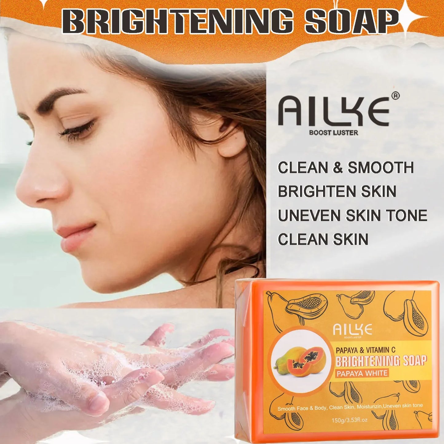 AILKE Brightening Cream – Dark Spot & Even Tone Moisturizer for Face & Body with Collagen