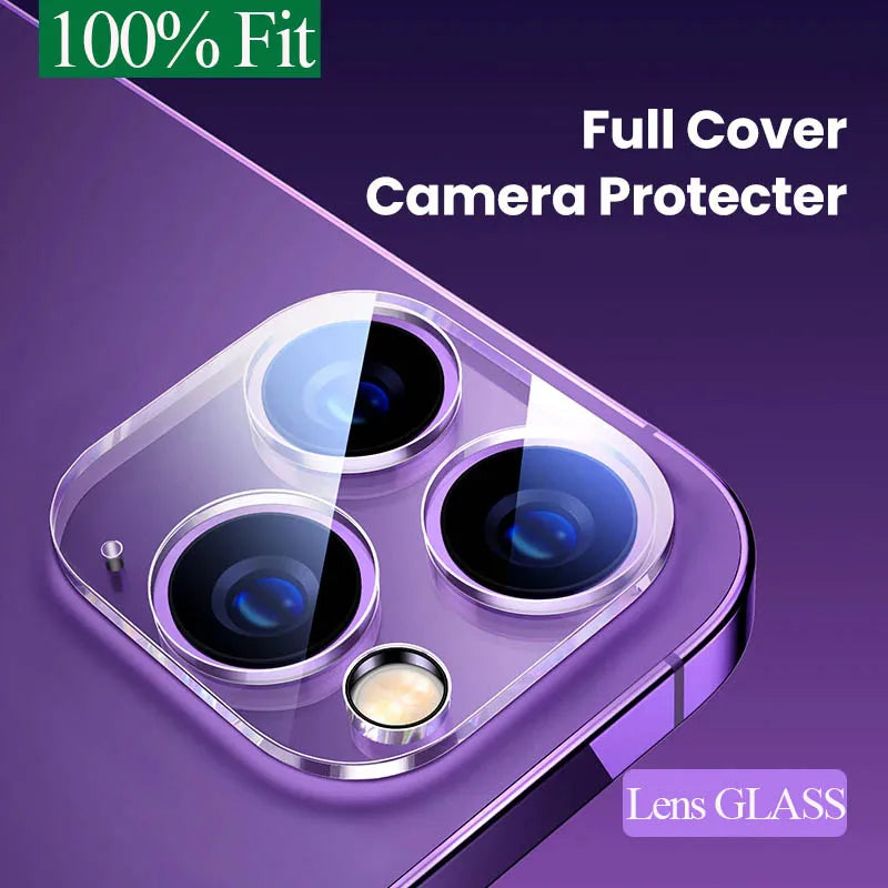 Camera Lens Protector for iPhone – Tempered Glass Lens Cover (11–17 Pro/Pro Max Compatible)