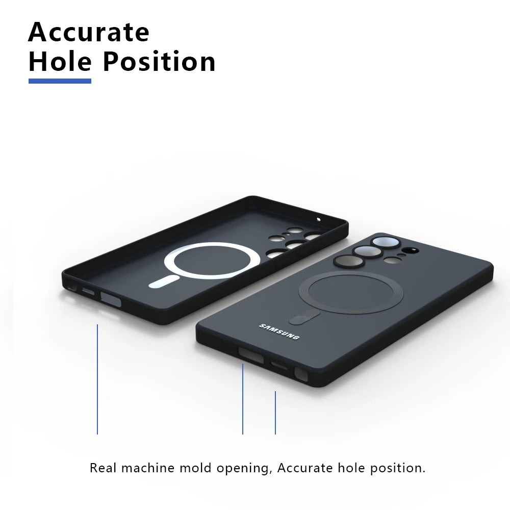 Soft Silicone MagSafe-Compatible Case for Samsung Galaxy