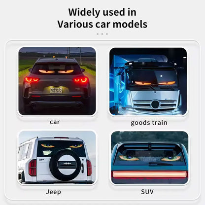 Devil Eye LED Pixel Panel Light – Remote Control Scrolling Display for Car & Truck 12V/24V
